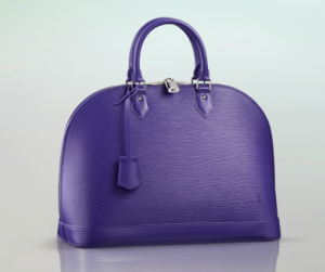Louis Vuitton Lederhandtasche Alma MM in figue lila